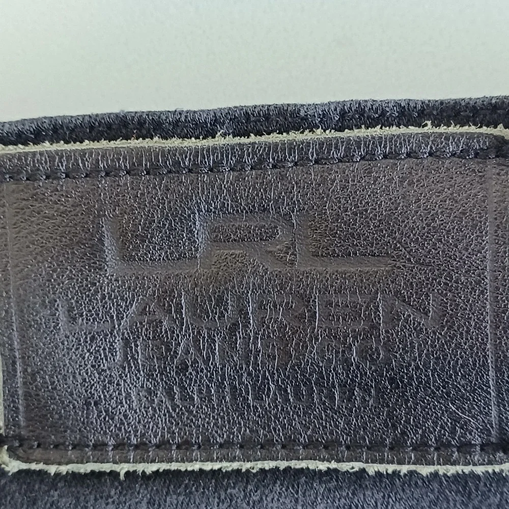 LRL Ralph Lauren Jeans‎ Co Classic Straight Black Denim Women Size 12